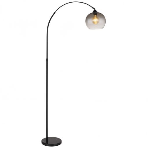 Floor lamp Matt black NEWCASTLE GLOBO-58227BS