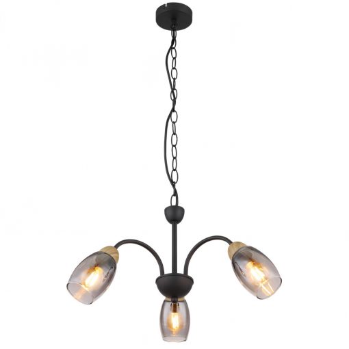 Pendant matt black GERLY GLOBO-60297-3H