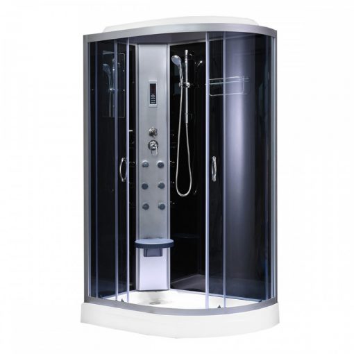 Aria hydromassage shower cabin with left installation side