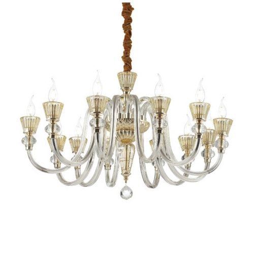 Chandelier Gold STRAUSS IDEAL LUX 140612