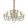 Chandelier Gold STRAUSS IDEAL LUX 140629