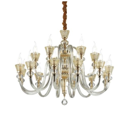 Chandelier Gold STRAUSS IDEAL LUX 140629