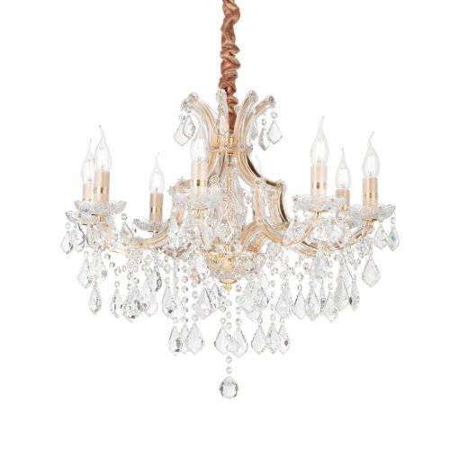 Chandelier Gold IDEAL LUX 167398