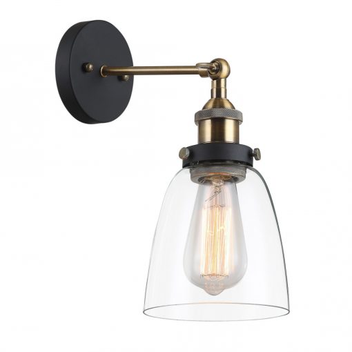 Wall Lamp Transparent FRANCIS ITALUX-MBM-2563-1-GD-CL