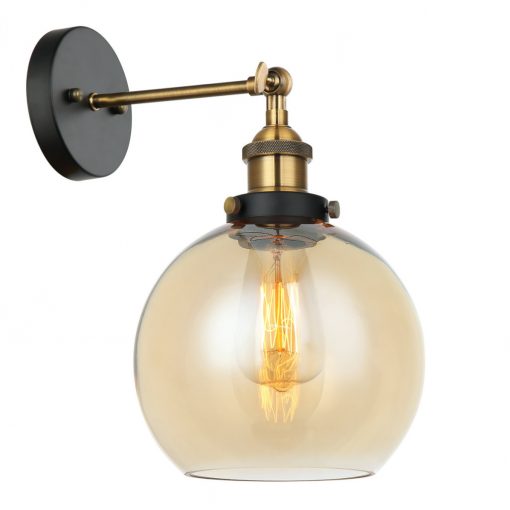 Wall Lamp Amber Cardena ITALUX-MBM-4330-1-GD-AMB