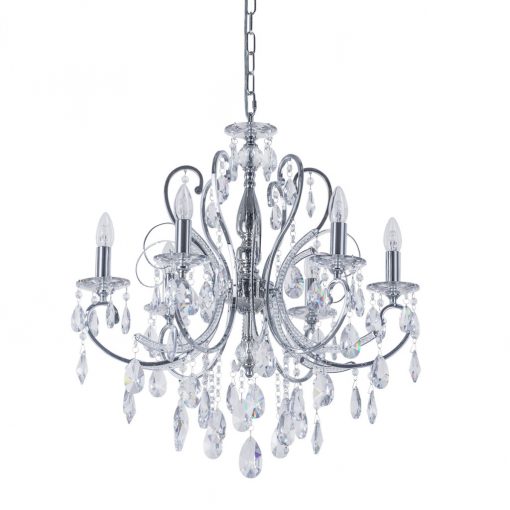 Chandelier Chrome Barocco Chrome ITALUX-MD72709-6A