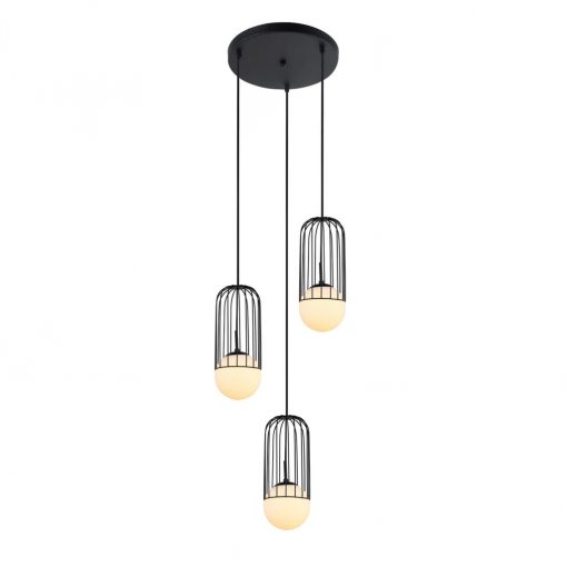 Pendant Black MATTY ITALUX-MDM-3939-3-BK