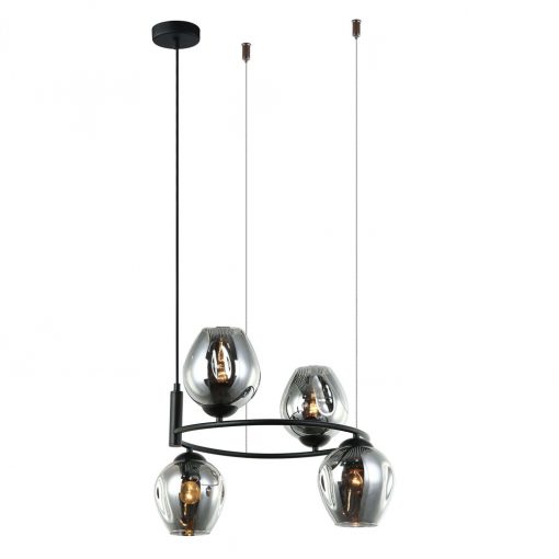 Chandelier Black Roxane ITALUX-MDM-4045-4-BK-SG