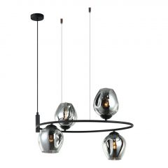 Chandelier Black Roxane ITALUX-MDM-4046-4-BK-SG