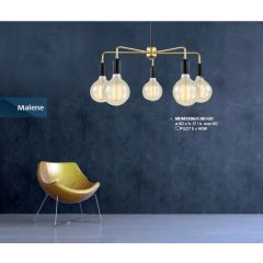 Pendant Black Malene ITALUX-MDM3386-5-BK-GD