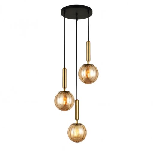 Pendant Copper Ravena ITALUX-PND-2324-3A-BRO-AMB