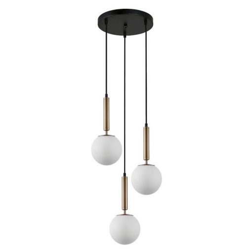 Ceiling Lamp Copper Ravena ITALUX-PND-2324-3A-GD-OPAL