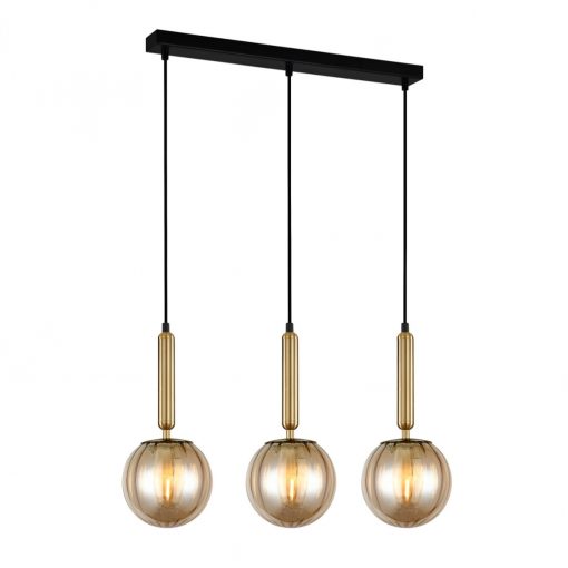 Pendant Copper Ravena ITALUX-PND-2324-3L-BRO-AMB