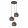 Suspension Gray Palermo ITALUX-PND-2424-3S-GR-GD