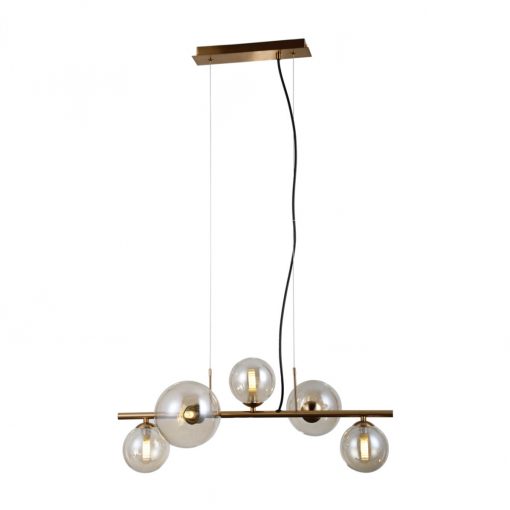 Chandelier Copper Canello ITALUX-PND-406007-5-HBR