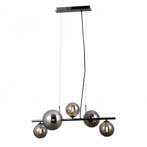 Chandelier Black Canello ITALUX-PND-406007-5A-BCR