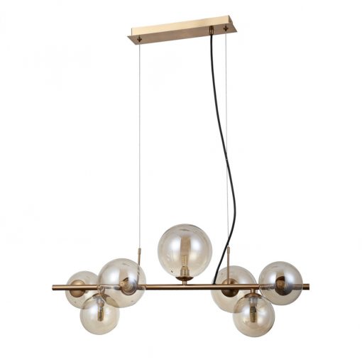 Chandelier Copper Canello ITALUX-PND-406007-7-HBR