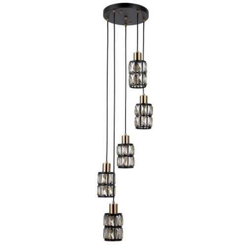 Pendant Black Menfi ITALUX-PND-44236-5-BK-GD