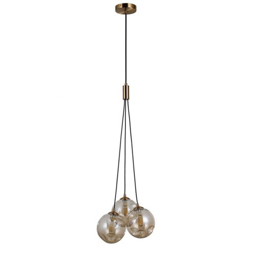 Pendant Copper Perlos ITALUX-PND-54456-3-HB-AMB