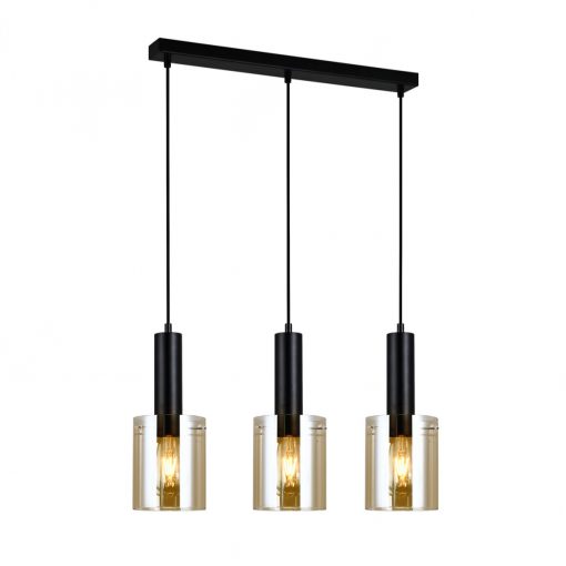 Pendant Black Sardo ITALUX-PND-5581-3-BK-AMB