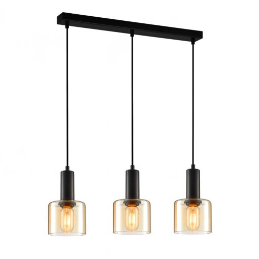 Pendant Black Santia ITALUX-PND-65342-3-BK-AMB