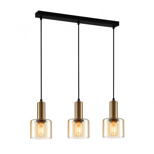 Pendant Copper Santia ITALUX-PND-65342-3-BRO-AMB