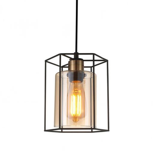 Pendant Black Kalula ITALUX-PND-78901-1-BK-AMB