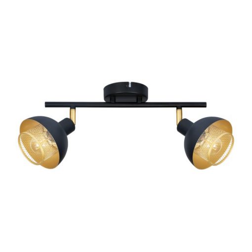 Ceiling Lamp Black Savio ITALUX-SPL-27357-2-BK-GD