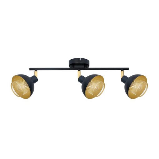 Ceiling Lamp Black Savio ITALUX-SPL-27357-3-BK-GD