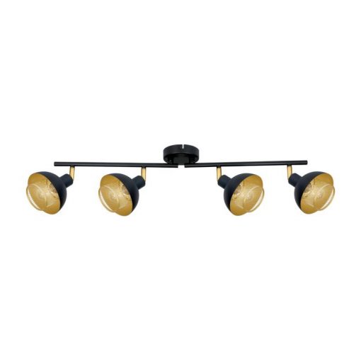 Ceiling Lamp Black Savio ITALUX-SPL-27357-4-BK-GD