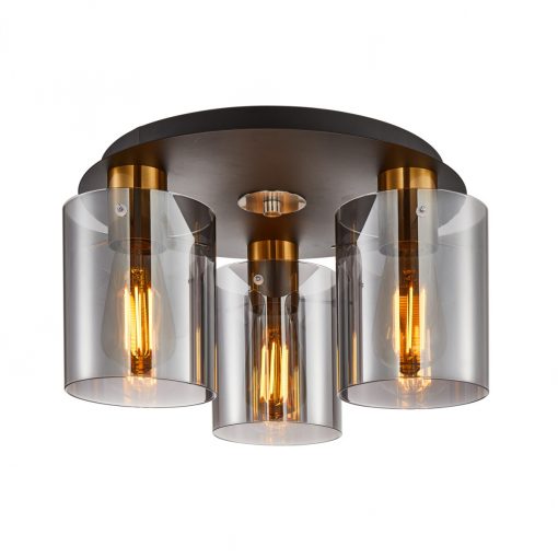 Ceiling Lamp Copper Sardo ITALUX-SPL-5581-3SC-BRO-SG