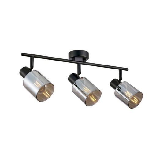 Ceiling Lamp Black Santia ITALUX-SPL-65342-3-BK-SG