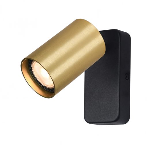 Wall Lamp Black Nesto ITALUX-WL-23436-1-BK-GD