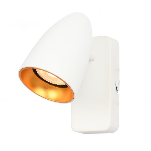 Wall Lamp White Tino ITALUX-WL-36748-1-WH-GD