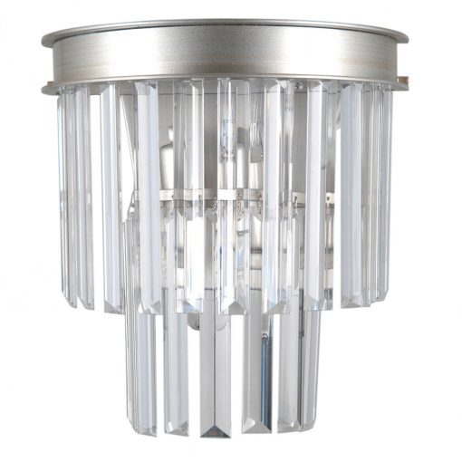 Wall Lamp Silver Verdes ITALUX-WL-44372-2A-SLVR-BRW