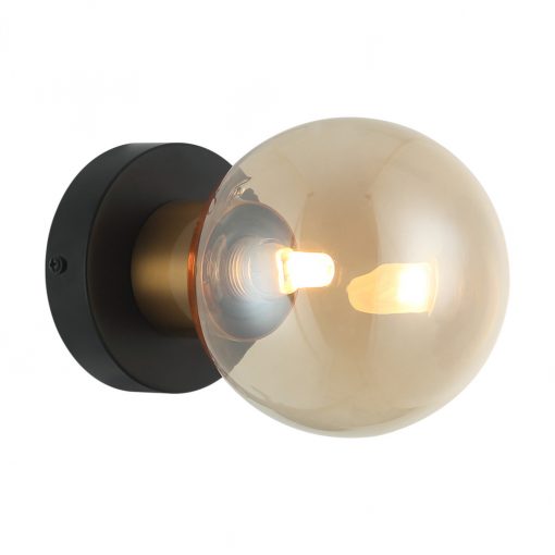 Wall Lamp Black Bletter ITALUX-WL-5225-1-BRO-AMB