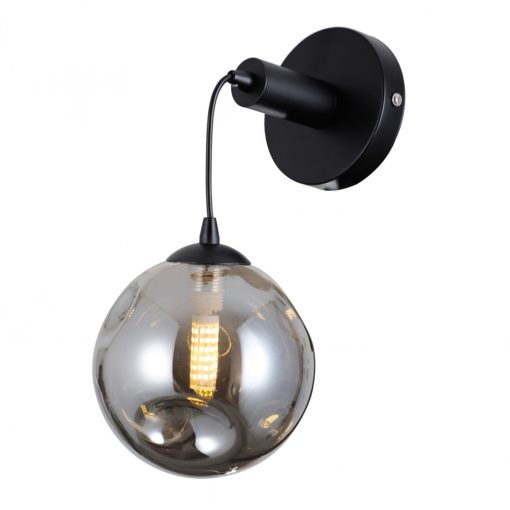 Wall Lamp Black Perlos ITALUX-WL-54456-1A-BK-SMG