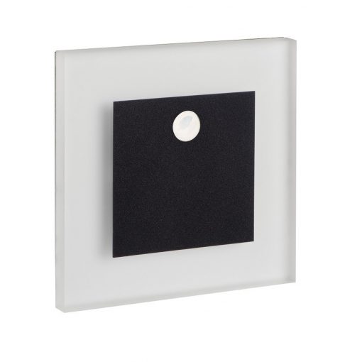 Wall Mounted Lamp Black APUS LED with PIR motion sensor KANLUX-29856