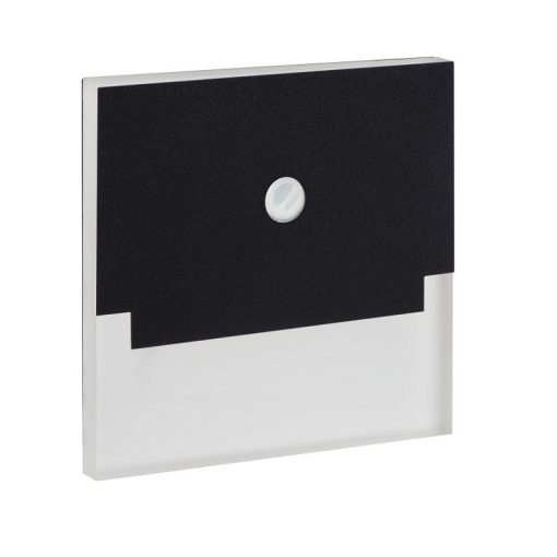 Wall Mounted Lamp Black SABIK LED with PIR motion sensor KANLUX-29858