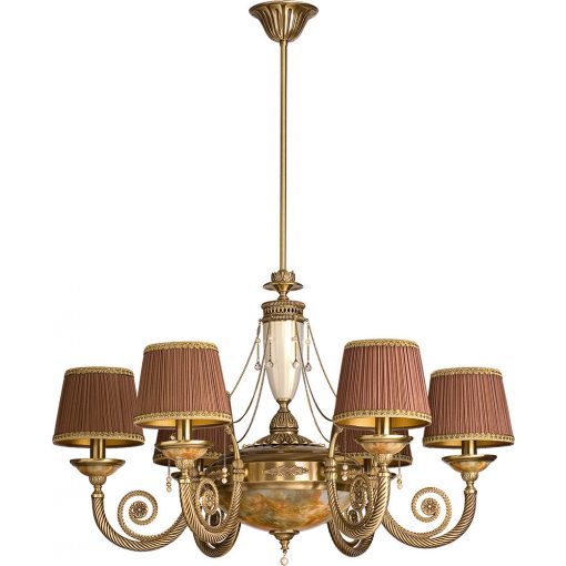 Chandelier Patina BIBIONE KUTEK BIB-ZW-6-PA-SR