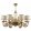 Chandelier Patina BIBIONE KUTEK BIB-ZW-8-PA-SR