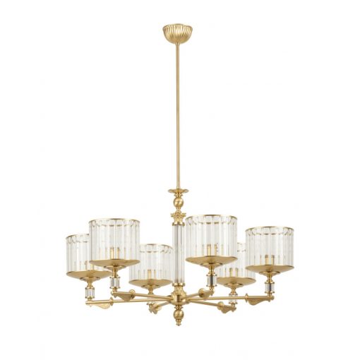 Chandelier Matt Gold MERANO KUTEK MER-ZW-6-ZM