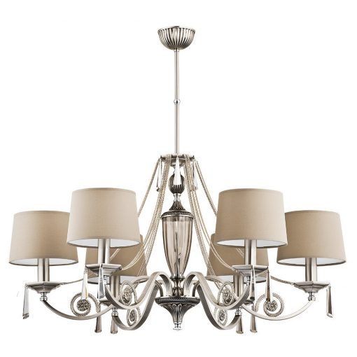 Chandelier Nickel MONZA KUTEK MON-ZW-6-NA