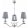 Chandelier Nickel SPARONE KUTEK SPA-ZW-3-NA