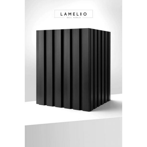 LAMELIO OLMO BLACK Colored Lamella Wall Panel