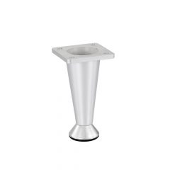 Furniture leg in silver color 10x5.5x5.5 cm