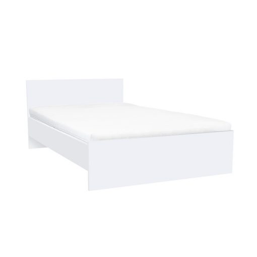 Miami double bed without bed linen holder 140x200 cm white-white