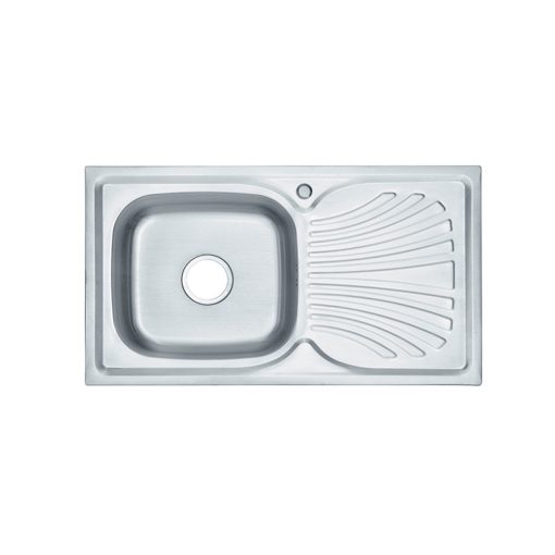 Boli square one basin + drip stainless sink