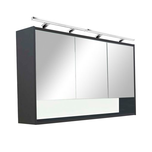 Luna 120 upper mirror cabinet, anthracite