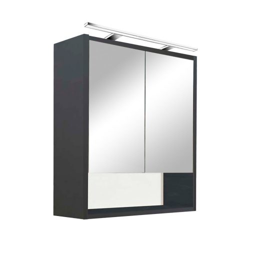 Luna 60 upper mirror cabinet, anthracite